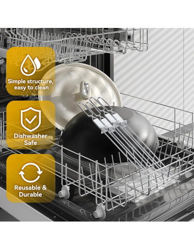 Pinchos de Acero Inoxidable Lucalda 43 cm - 6 Piezas BBQ