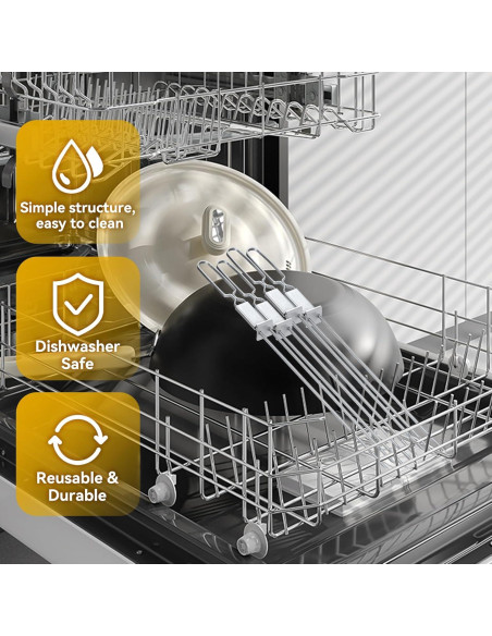 Pinchos de Acero Inoxidable Lucalda 43 cm - 6 Piezas BBQ