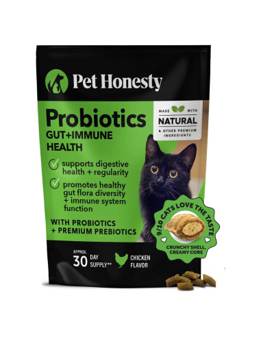 Probioticos para Gatos Pet Honesty 30 Días - Salud Digestiva e Inmunidad