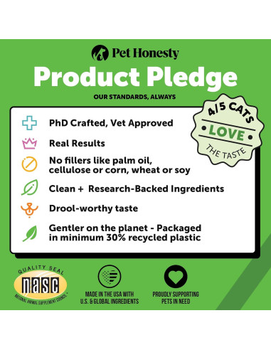 Probioticos para Gatos Pet Honesty 30 Días - Salud Digestiva e Inmunidad