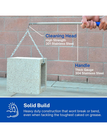 Raspador de Parrilla Grill Floss 12.7x58.4cm Acero Inoxidable