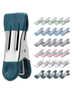 Pinzas de Ropa Cowdro 30 Piezas Acero Inoxidable 14 cm