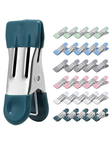 Pinzas de Ropa Cowdro 30 Piezas Acero Inoxidable 14 cm