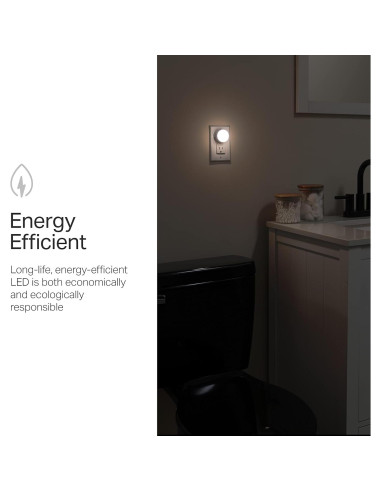 Luces de Noche LED GLO Dot Enchufables, Sensor Crepúsculo, 6 Pzas