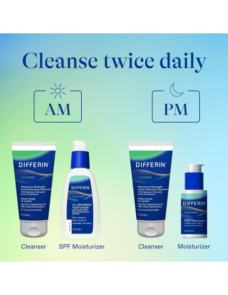 Limpiador Facial Differin 148 ml - 10% Peróxido de Benzoilo