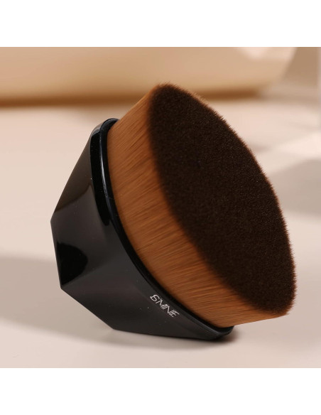 Brocha de Maquillaje ISMINE Kabuki Hexágono para Base y Rubor