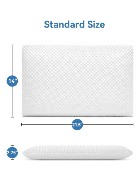 Almohada Viscoelástica AM AEROMAX Ultra Slim 7 cm Estándar