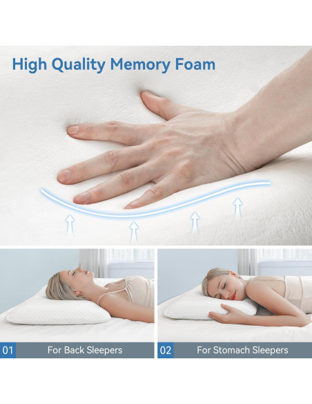 Almohada Viscoelástica AM AEROMAX Ultra Slim 7 cm Estándar