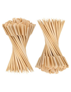 Brochetas de Bambú 20 cm PFIEIFPO 200 PCS para BBQ y Aperitivos