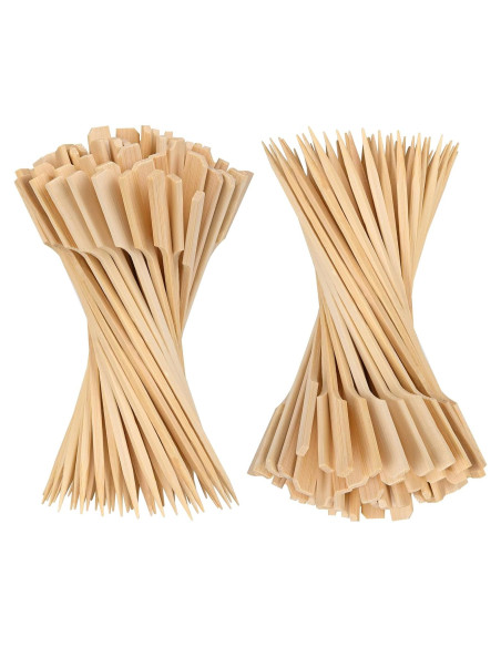 Brochetas de Bambú 20 cm PFIEIFPO 200 PCS para BBQ y Aperitivos