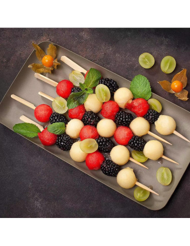 Brochetas de Bambú 20 cm PFIEIFPO 200 PCS para BBQ y Aperitivos
