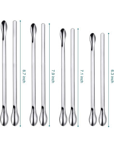 Juego de Espátulas y Cucharas de Acero Inoxidable Foosi 25 Pcs 2