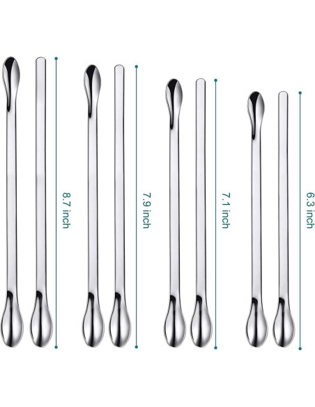Juego de Espátulas y Cucharas de Acero Inoxidable Foosi 25 Pcs