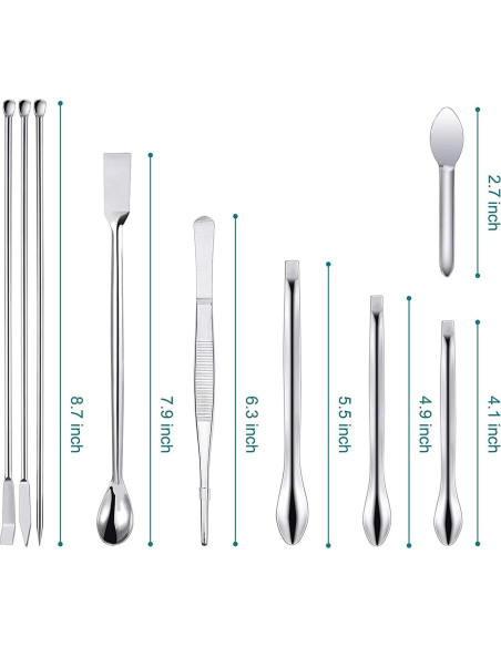 Juego de Espátulas y Cucharas de Acero Inoxidable Foosi 25 Pcs