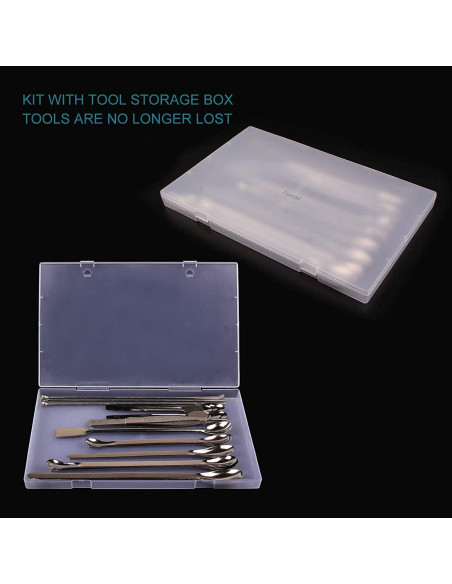 Juego de Espátulas y Cucharas de Acero Inoxidable Foosi 25 Pcs