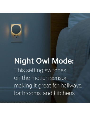 Luz Nocturna Glow Casper - Sensor de Movimiento, 12 Lúmenes