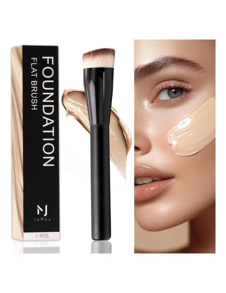 Brocha de Maquillaje JoMay Kabuki Negra para Líquidos y Polvos