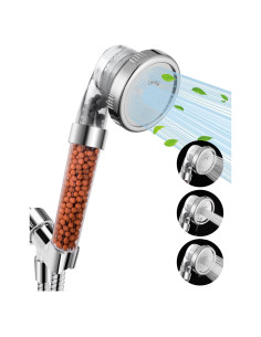 Cabezal de Ducha Filtrado Luxsego Alta Presión 3 Modos 150 cm