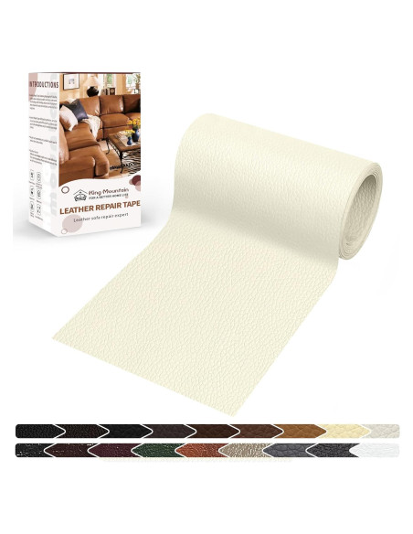 Cinta de Reparación de Cuero KING MOUNTAIN 10.16x160 cm Beige