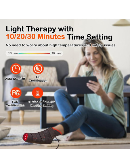 Botas de Luz Roja JOBYNA 660nm y Infrarroja 850nm Talla Única