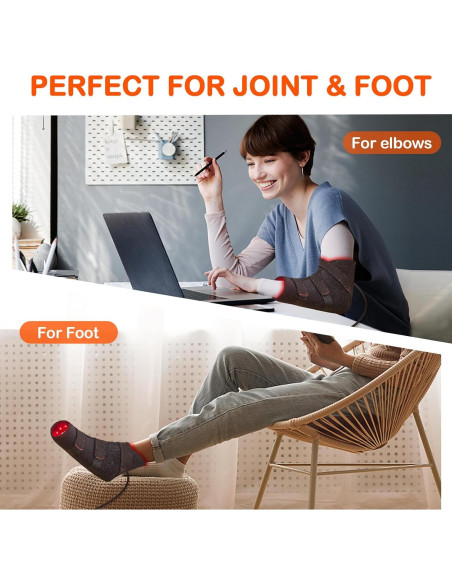 Botas de Luz Roja JOBYNA 660nm y Infrarroja 850nm Talla Única