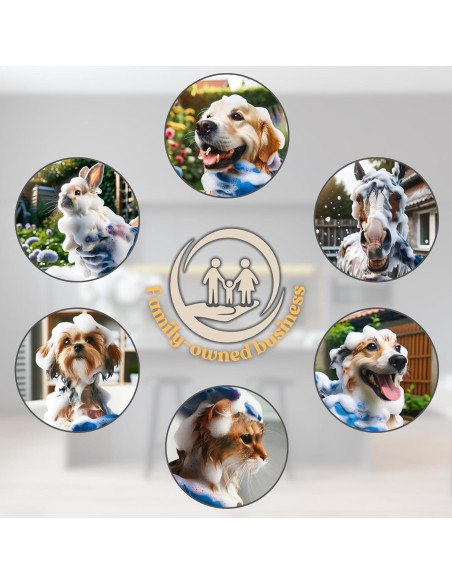 Guantes de Silicona para Lavar Perros Bubble Hands - Azul