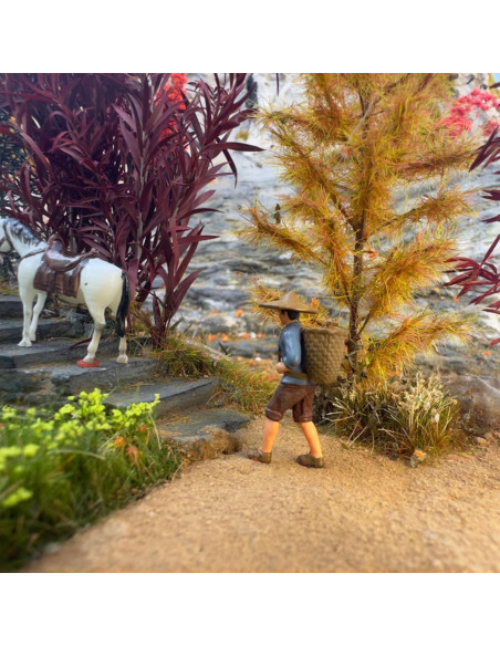 Cayway Arbustos en Miniatura Ecológicos 2 Piezas Verde y Rojo