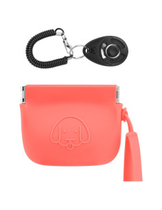 Bolsita de Golosinas Silicona para Perros WALLFID Carmesí