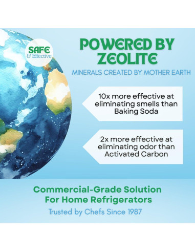 Desodorante de Refrigerador Polar Fresh - Eliminador de Olores y Control de Humedad 340g