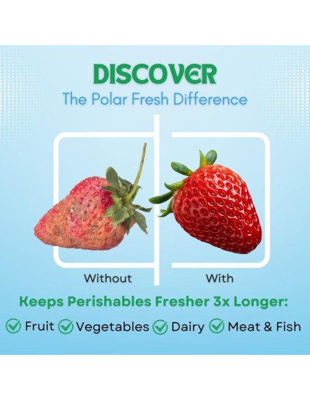 Desodorante de Refrigerador Polar Fresh - Eliminador de Olores y Control de Humedad 340g