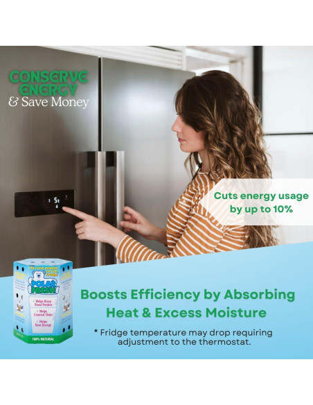 Desodorante de Refrigerador Polar Fresh - Eliminador de Olores y Control de Humedad 340g