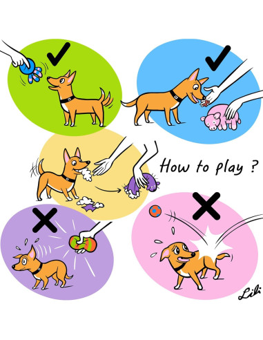 Juguetes para Perros Pequeños Chiwava 4 Piezas Láttex 5cm