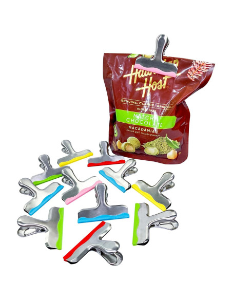 Paquete de 12 Clips de Metal YARALL con Silicona 7.9x6.5cm