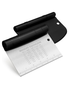 Raspador de Banco Urbanstrive de Acero Inoxidable Negro 15.5x11.2cm