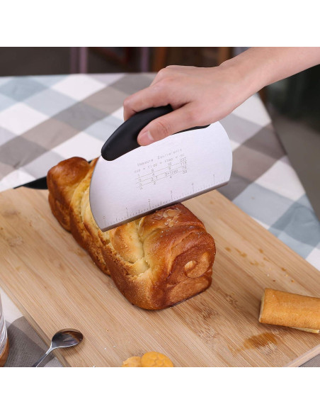 Raspador de Masa Cortador de Pizza XoYoZo Acero Inoxidable 16.3cm