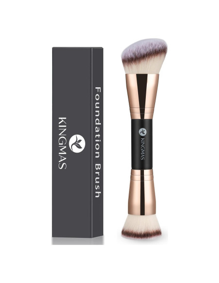 Brocha de Maquillaje KINGMAS Doble Cara Kabuki 180mm