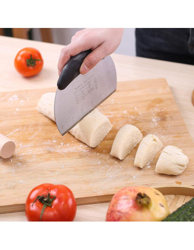 Raspador de Masa Cortador de Pizza XoYoZo Acero Inoxidable 16.3cm