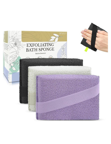 Esponja Exfoliante para el Cuerpo MIG4U - Paquete de 3 Clásico