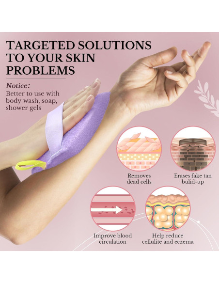 Esponja Exfoliante para el Cuerpo MIG4U - Paquete de 3 Clásico