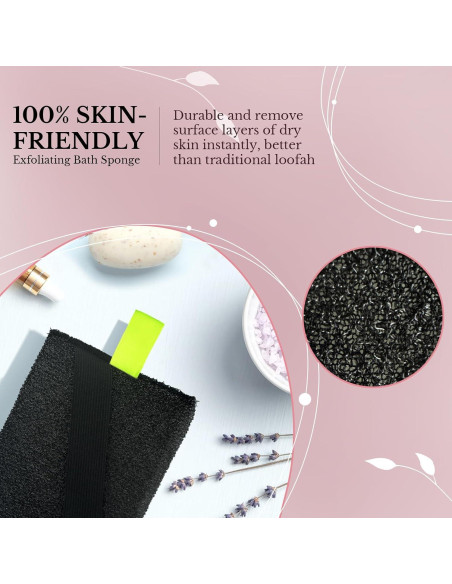 Esponja Exfoliante para el Cuerpo MIG4U - Paquete de 3 Clásico