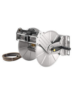 Carrete de Manguera de Jardín Giraffe Tools Acero Inoxidable 150 pies