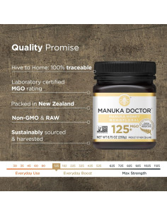 Miel de Manuka Monofloral Manuka Doctor MGO 125+ 247.5g 2