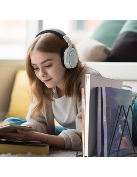 Soporte de Archivos Triangular Goiio de Metal 5 Ranuras Negro