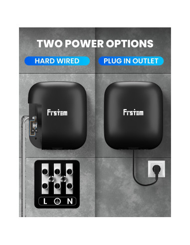 Secador de Manos Automático Frstem 1400W Negro con Sensor