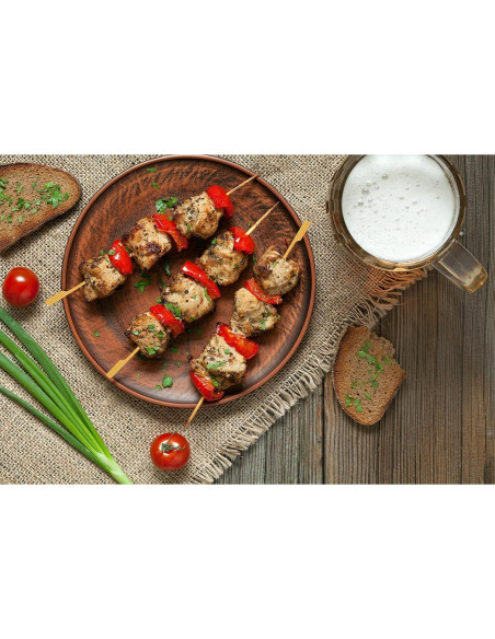 Pinchos de Bambú Natural DecorRack 15 cm - 100 Unidades