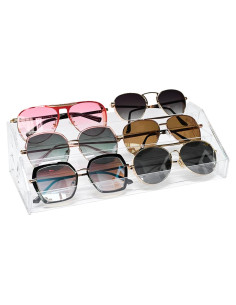 Organizador de Gafas de Sol LoengMax 3 Capas Acrílico Transparente