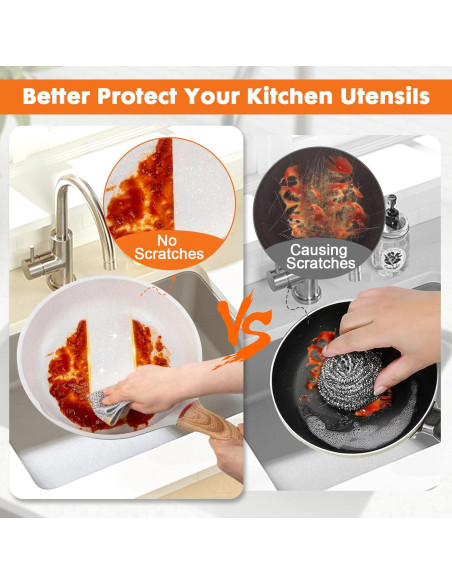 Paño de Cocina COBETE 20x20 cm Sin Rayones - Paquete de 6