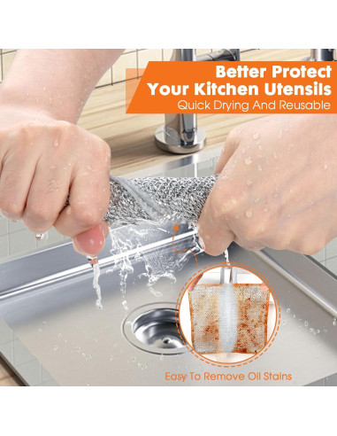 Paño de Cocina COBETE 20x20 cm Sin Rayones - Paquete de 6