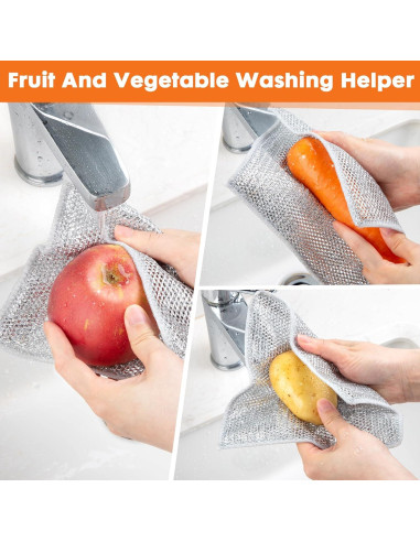 Paño de Cocina COBETE 20x20 cm Sin Rayones - Paquete de 6