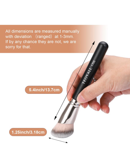 Pincel de Contorno Angulado TEOYALL 170S - Sintético para Maquillaje